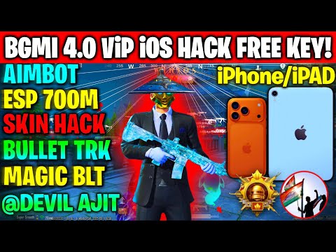 bgmi ios hack 4.0 free |how to hack bgmi ios 4.0 |skin hack bgmi ios | iPad And IPhone ios hack free