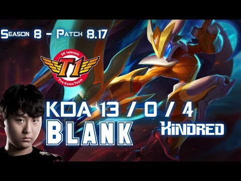 SKT T1 Blank KINDRED vs GRAGAS Jungle - Patch 8.17 KR Ranked