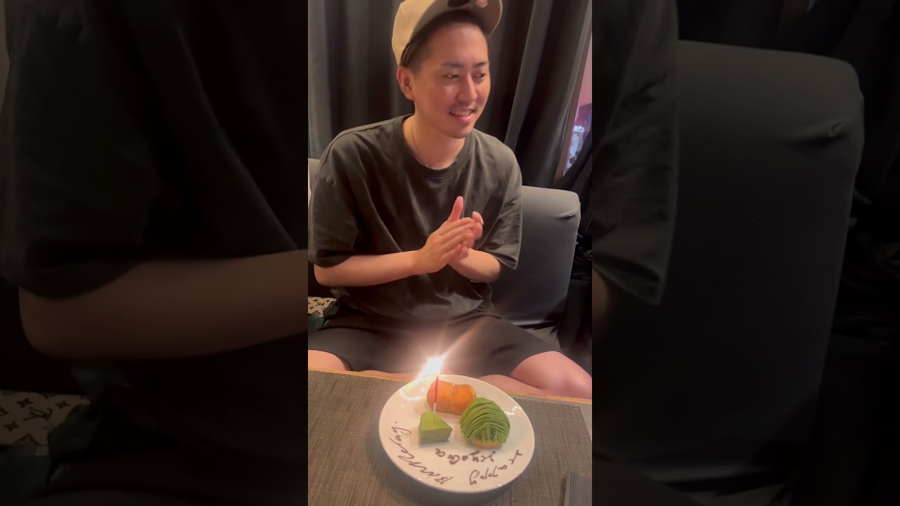 34歳誕生日に家族集合