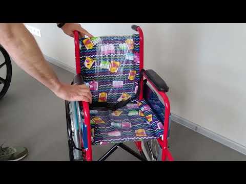 Инвалидная коляска Karadeniz Medical G100C материал сталь, антибактериальная обивка, складная рама, до 75 кг - фото 1 - id-p1862037553