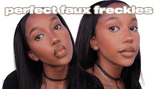 perfect faux freckles for black girls :)