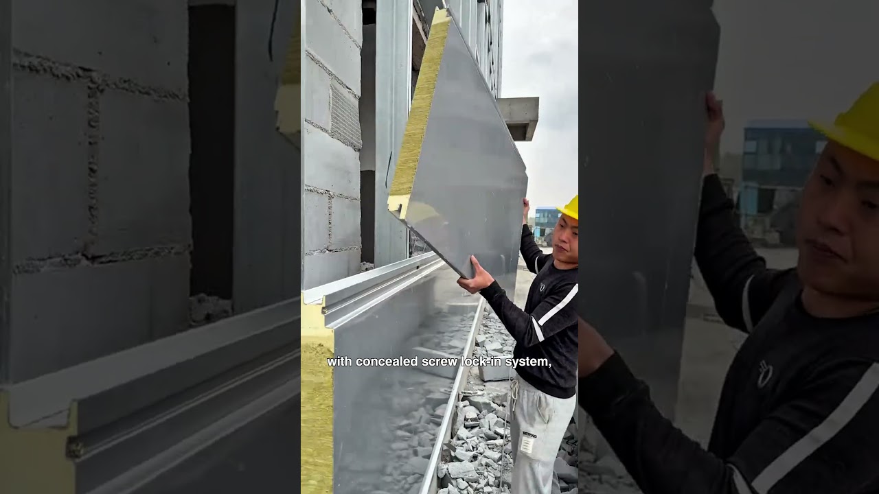 PU Rock Wool Aluminum Composite Panel — installs twice as fast as traditional panels