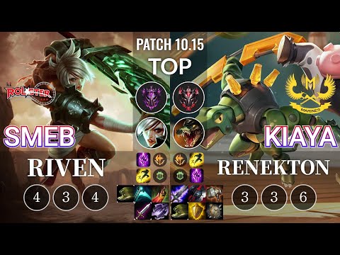 KT Smeb Riven vs GAM Kiaya Renekton Top - KR Patch 10.15