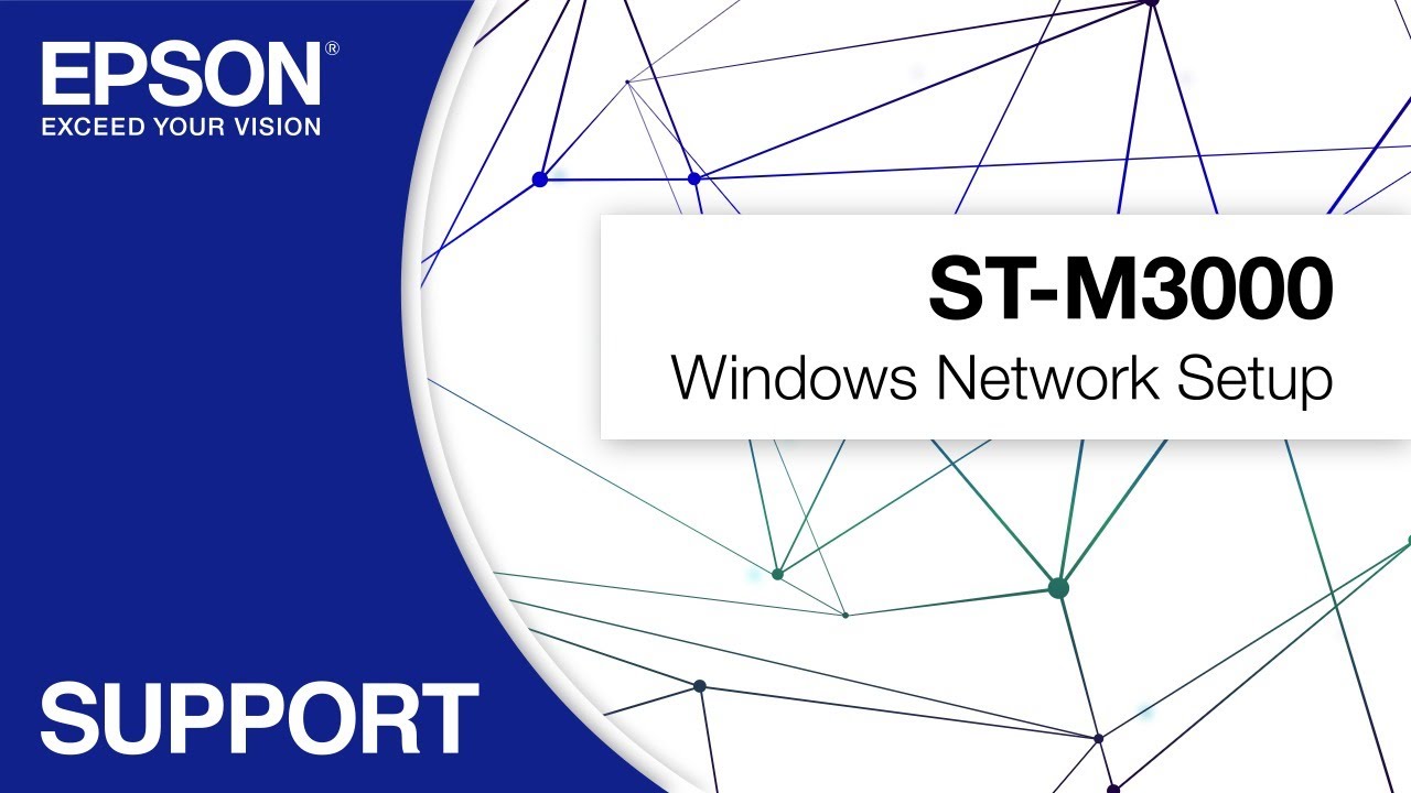 Epson WorkForce ST-M3000 Windows Network Setup