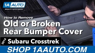 How to Remove Rear Bumper Step Cover 14-17 Subaru Crosstrek
