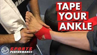 How to Tape Your Ankle using Kinesiology Tape | Sports Performance Physical Therapy
