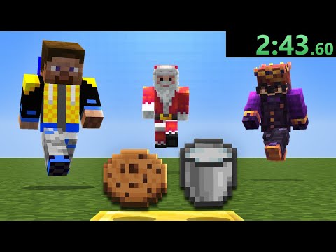 I challenged Speedrunners to find Milk and Cookies in Minecraft.