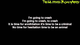 Papa Roach - Crash {Lyrics on screen} HD