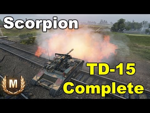 World of Tanks M56 Scorpion Live Oaks TD-15 Replay