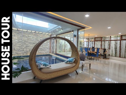 Grand Modern House Tour 936● PHP 25M FULLY FURNISHED WITH INDOOR SWIMMING POOL ● NEAR SVD STARBUCKS