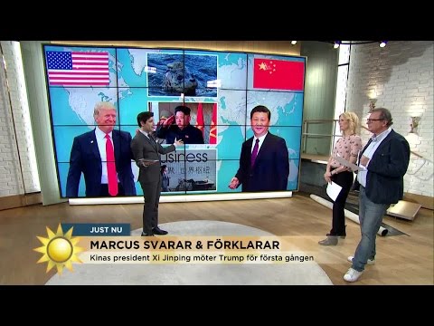 Spänningen stiger - Trump tar emot Kinas president - Nyhetsmorgon (TV4)