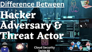Difference between Hacker, Threat Actor, and Adversary | Cyber Security