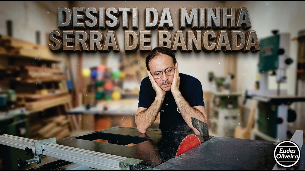 NÃO PRECISO MAIS DA MINHA SERRA DE BANCADA...DESISTI DELA. O QUE VOU FAZER COM ELA...