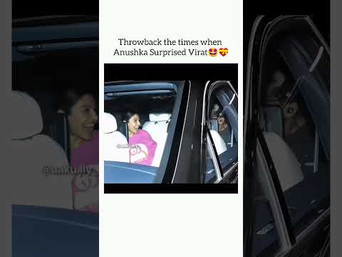 When Anushka surprised Virat😍💝🎀 #anushkasharma #viratkohli #love #virushkalove #cute #cricket