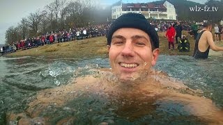 preview picture of video 'Neujahrsschwimmen am Edersee'
