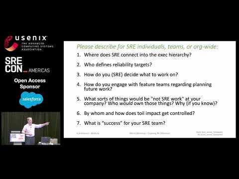 SREcon19 Americas - Differences in SRE Implementations across Companies