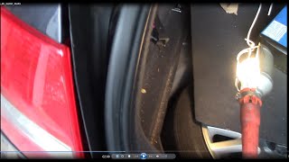 Audi A6 Water leak troubleshoot - sunroof drains, tail light water leaks seal