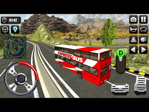 Hill Bus Driving Simulator 2019 #1 - Mountain Bus Driving Android Gameplay