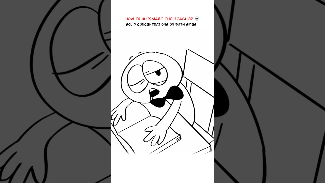 Sleeping In Class 😅 (Animation Meme) Anim: Mansurella #shorts