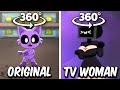 360º VR Boogie Boogie Bam Bam Dance CATNAP vs TV WOMAN