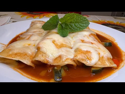Enchiladas Vegetarianas (Vegetarian Enchiladas) #enchiladas #vegetarian #mexicanfood
