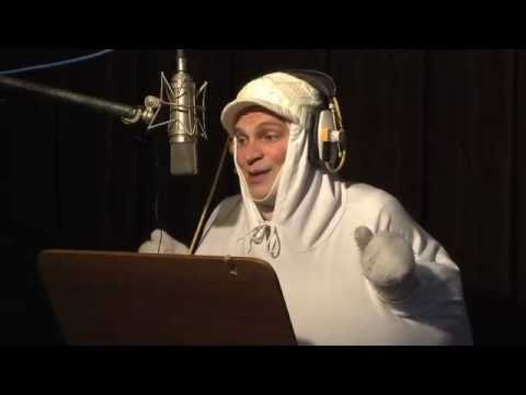 Munamies äänittää Pomppufiilis -kappaletta