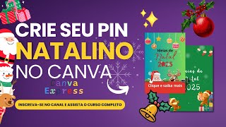 Como Criar um Design de Pin Natalino no Canva Pinterest