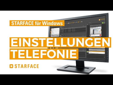 Einstellungen Telefonie - STARFACE UCC Client für Windows - Tutorial
