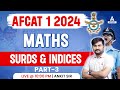 AFCAT 1 2024 Maths Classes Maths Surds Indices 3 AFCAT Maths Preparation Ankit Solanki Sir