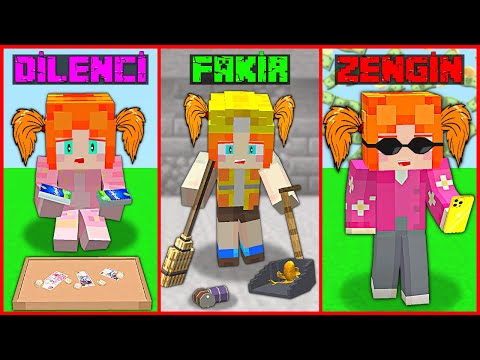 DİLENCİLİKTEN ZENGİNLİĞE DOĞRU ZEYNEP'İN HAYATI! 😂 - Minecraft