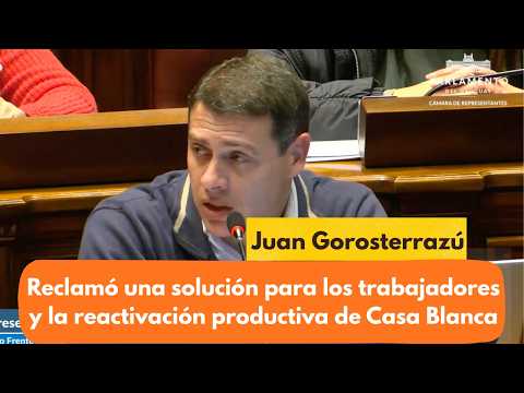 reclamó una solución para los trabajadores y la reactivación productiva de Casa Blanca