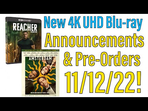 New 4K UHD Blu-ray Announcements and Pre-Orders for 11/12/22!
