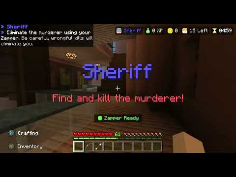 Minecraft Hive Murder Mystery Sheriff kills murderer!
