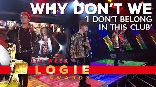 Why Don&#39;t We perform &#39;I Don&#39;t Belong in This Club&#39; | TV Week Logie Awards 2019