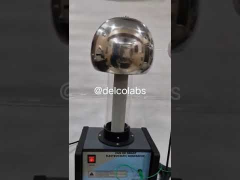 Electric electrostatic van de graaff generator motor driven,...