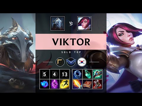 Viktor Top vs Fiora: Killing spree - KR Diamond Patch 14.24