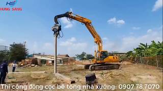 Búa rung đóng cọc nhà xưởng
