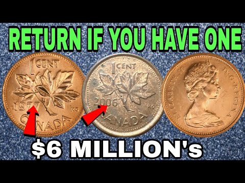 TOP 5 HOLY GRAIL CANADA 1 CENTS  VALUABLE CANADIAN ONE CENT COINS WORTH HUGE MONEY!