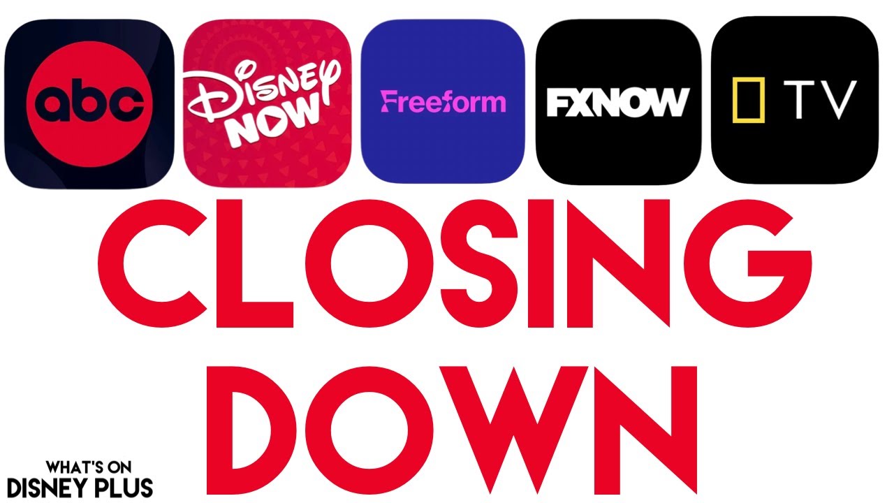 Disney To Close DisneyNOW, FXNOW, Nat Geo, Freeform & ABC Apps | Disney Plus News