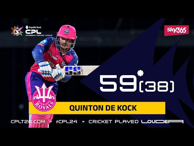 Highlights of Quinton de Kock’s Classy 59* | CPL 2024