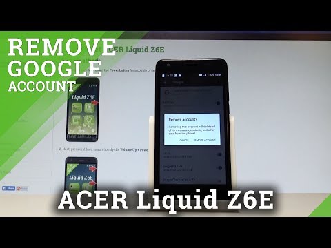 How to Remove Google Account from ACER Liquid Z6E |HardReset.info