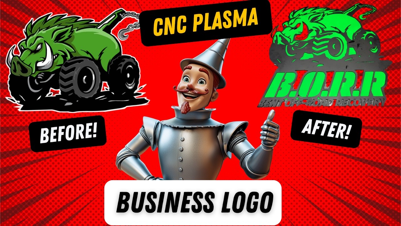 How to Make a Metal Sign from a Business Logo, Start to Finish