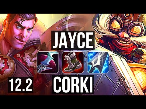 JAYCE vs CORKI (MID) | Rank 4 Jayce, 800K mastery, Dominating, 12/4/8 | NA Challenger | 12.2
