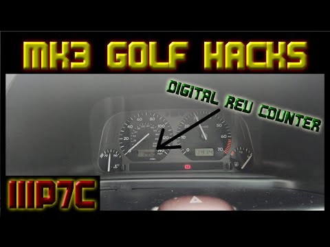 VW GOLF MK3 HACKS TUTORIAL PT1 *DIGITAL REV COUNTER*