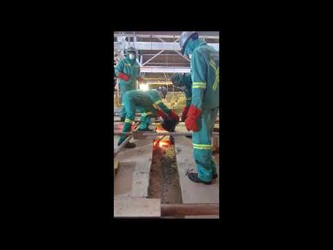 Glass Furnace Hot Repairs - Expansion Joint Sealing
