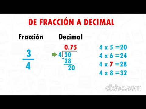 CONVERTIR FRACCION A DECIMAL Super facil   Para principiantes