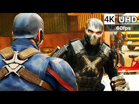 Captain America vs Crossbones | Captain America: Civil War | 4K Ultra HD 60fps