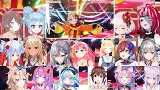 Hololive Girls React to "ALL FOR ONE" Song【Reaction Mashup】