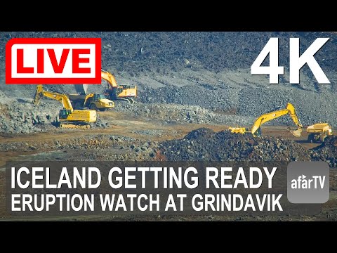 🌎 LIVE in 4K:  Volcano Activity Watch - Grindavik, Iceland