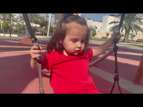 Maryam and Mubina at the park. Having fun